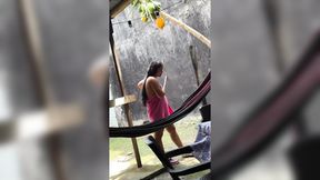 Neighbor &mdash;  help me before your husband comes &mdash;  I'll pay you