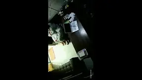 Busty co-worker caught on CCTV office cam sex