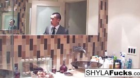 Shyla Gets Her Ass Pummelled in the Shitter