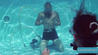 Minnie Manga and Eduard fucking hardcore underwater