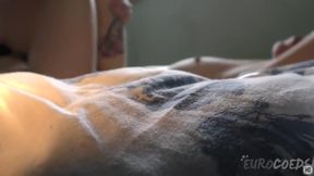 Marissa And Andy Teen Tattoo Lesbians Strapon Fuck On Bed - EuroCoeds