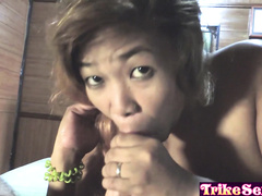 Sensual big ass Asian girl Phaedra gets fucked hard by big shaft white stranger