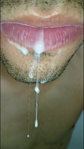 Cum in My Mouth, Play with Your Cum, and Swallow It, Sexy, Femboy, Trans, Gay Naughty, Tongue, Sloopy, Six Pack, Fitness Teen