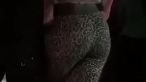 Ebony booty spandex Sexy BIG ASS