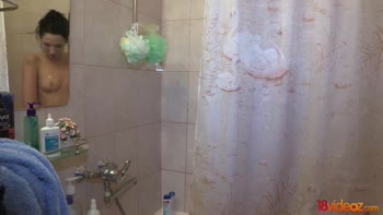 Anne Angel's Sizzling Shower Showdown: Big Cock POV Action