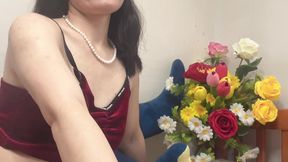 Petite Hana Suck Dick Then Open Tyny Pussy Hole with Hairy Small Pussy