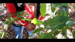 o entragador de pizza ja tinha me fodido mais eli ainda levo minha pro mato o puto tarado