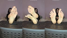 propping up my big soles