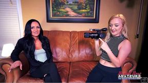 petite alex and sexy carmen share a juicy cock to get deeply pounded!