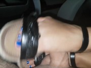 Footjob di Padrona Darkshine con Scarpe a Zeppa