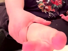 Maitresse Madelines solo foot fetish POV