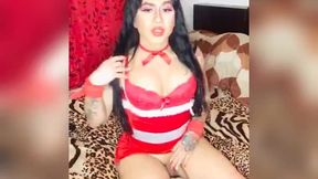 shemale ambar jerking off with a huge dick latina peru lima venezuela
