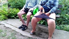 Fetishist Son-in-law and Lustful Mother-in-law in the Park