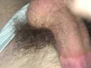 19 year old college guy Jesse Gold shows off pubes and jerks off