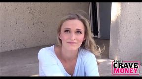 Skinny Homeless 18+ Teen Sucks And Fucks For Money