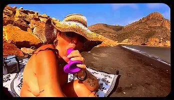 Blonde Milf Teases on the Beach: Marco Madrid and Monica Mendez Get Wild