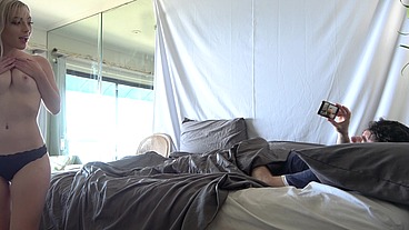 Stepsister fucks stepson to help with his porn addiction