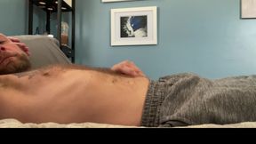 Travis Obrady stroking until he blows