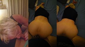 bien baiser en levrette et sperme qui coule sur mes fasses j adore