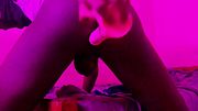 Fucking my ass and stroking my hard cock