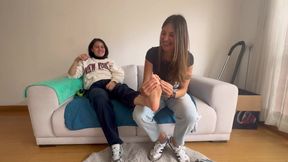 My Girlfriend Shows Me Her Fetish by Smelling and Massaging My Sweaty, Dirty Feet Until I Orgasm