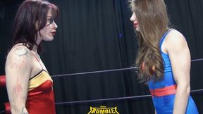Alfiya vs Anasthesia (Super Woman vs Wonder Woman) - Cosplay Female Pro Wrestling Fight - RM236 - HD720