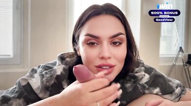 Big ass college slut deepthroats gagged in doggystyle POV