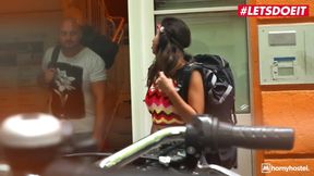 Petite Latina Frida Sante gets seduced by her best friend and takes him
