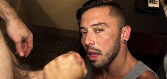 Thirsty boyfriend sucks the cock wet before he lets it damage that ass