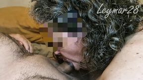 Cowgirl MILF gives him a blowjob so she can ride him