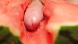 fruit fuck and self swallow - the best comes after cumming 5