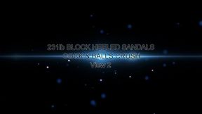 231lb BLUE BLOCK HEELS COCK & BALLS CRUSH 2