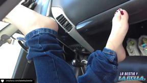 Outdoor Sex in the Car a Rich Anal Creampie!
