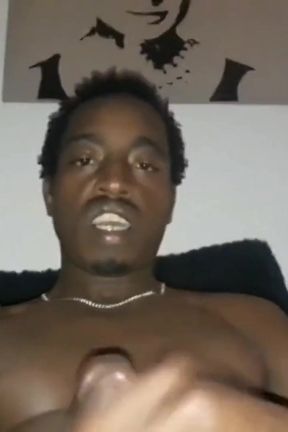 Nata4sex on the sofa stroking my big black cock