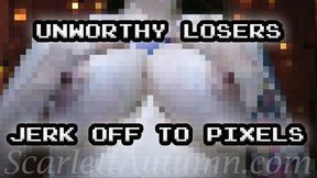 Unworthy losers jerk off to Pixels - WMV HD 1080p