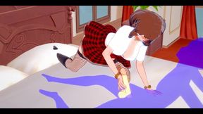 My Hero Academia Hentai - Uraraka Handjob and Fucked - Japanese Asian Manga Anime Film Game Porn