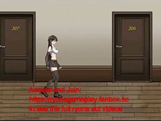 Nice-looking lady has sex in erotic comics ryona gameplay