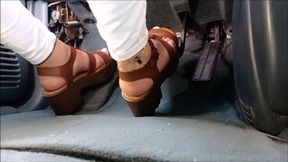 Tick sole sandals on the gas pedal