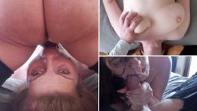 Good Morning Facefuck for sub slut with big natural boobs