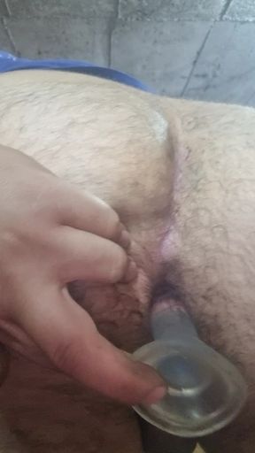 New dildo in ass fucking and enjoing