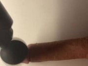 No Hands Cum from Massage Vibration Grower not Shower Cock on Table