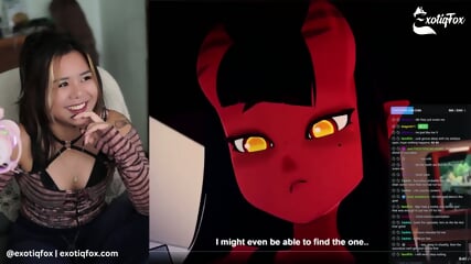 MERU THE SUCCUBUS 1 TO 5 LIVE REACTION WITH FANS LIVESTREAM HIGHLIGHTS - ExotiqFox Solo Gooner Girl Masturbation