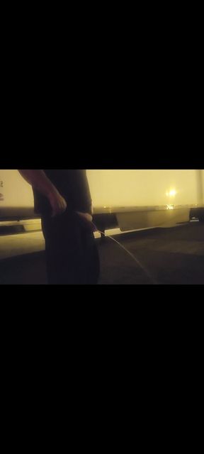 BamBam taking a quick piss wishing I was pissing on someome