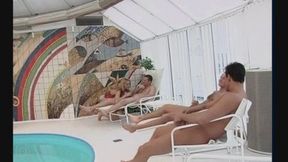 Young Dara Gangbanged By The Indoors Pool! (wmv)