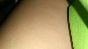 Latina gets juicy creampie after solo play