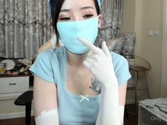 Asian Nurse In Uniform Fucking And Anal In Stockings
