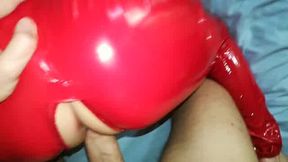 en pantalon vinyl ouvert