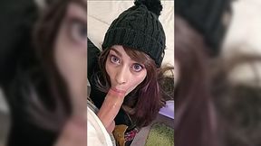 Girl with a cute face can't let go of a fat cock