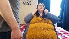 SSBBW getting fucked doggy style stripped and body rubs