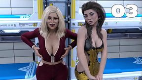 Stranded In Space #3 - Competition between Milfs and Teens